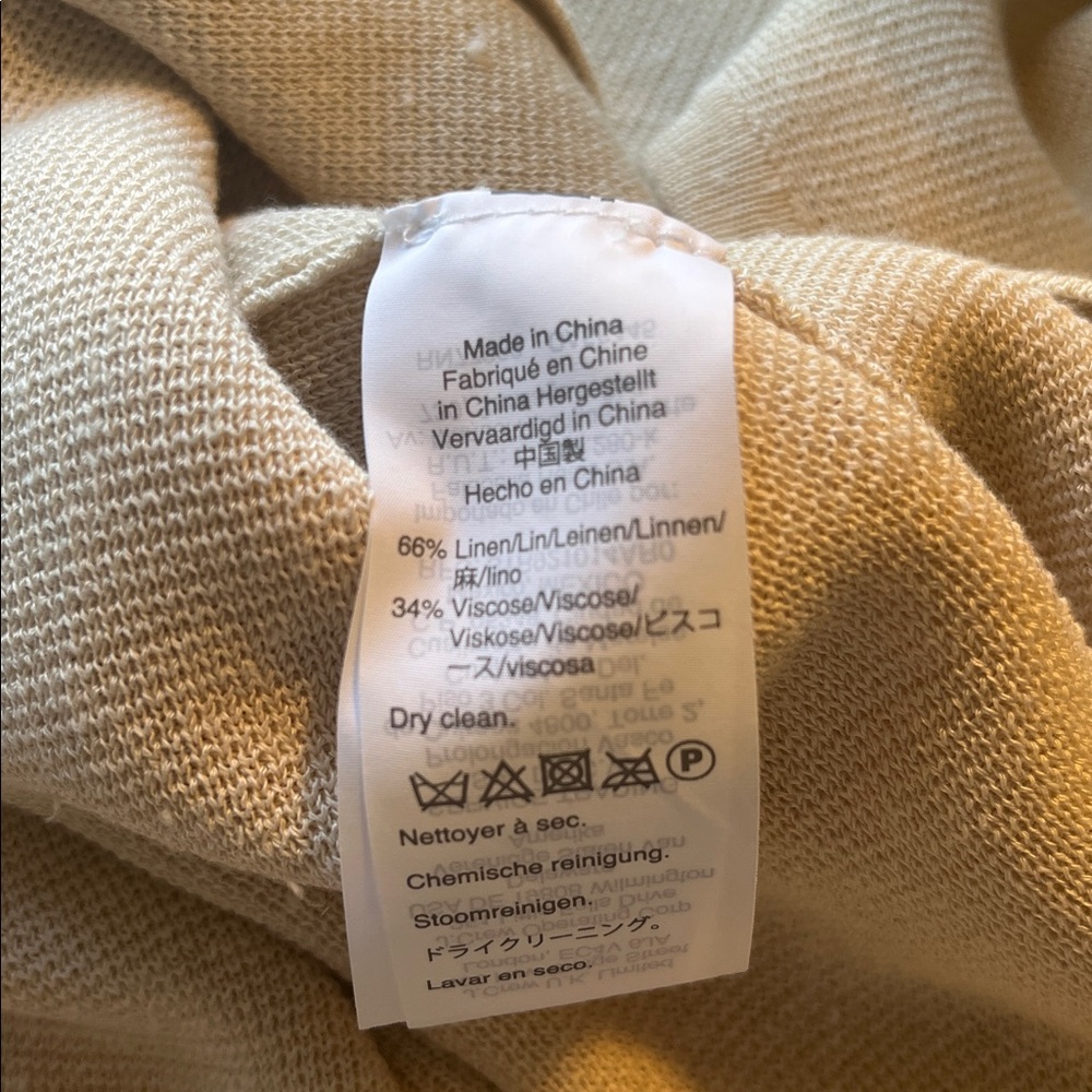 J.Crew | Juliette collarless sweater-blazer in linen blend | Cream | Size S - Picture 10 of 14